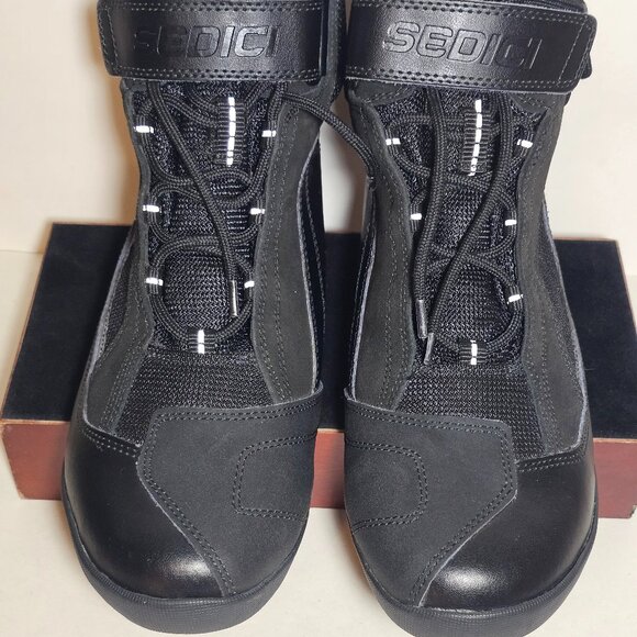Sedici Podio Street Riding Light Weight Motorcycle Black Boots Men’s Size 9 US - Picture 6 of 15